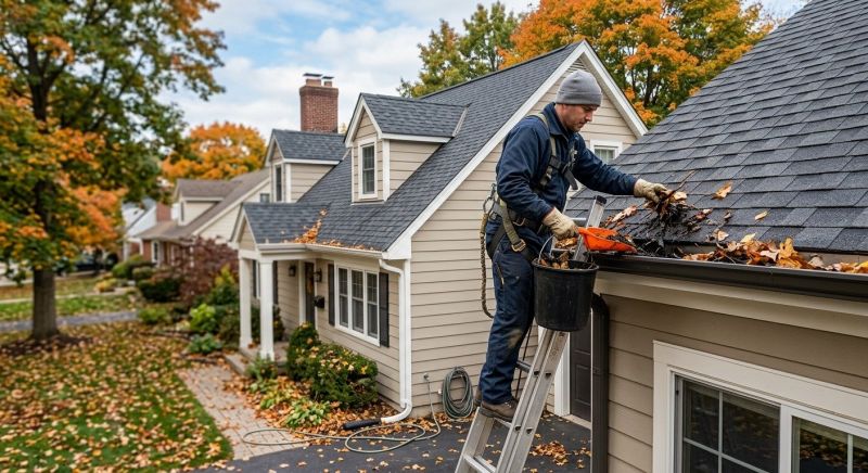 Roof Leaf Clearing Service