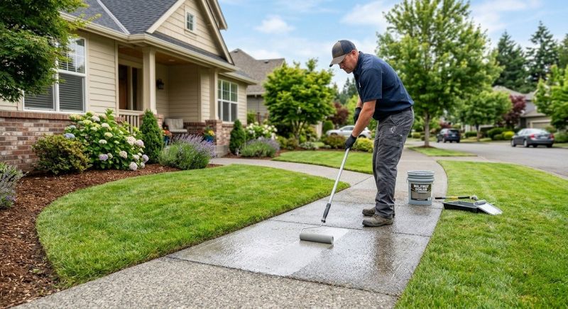 Sidewalk Concrete Sealing in Bellevue, WA
