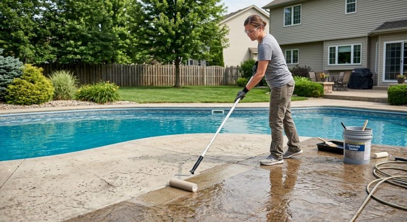 Pool Patio Sealing in Kansas City, KS