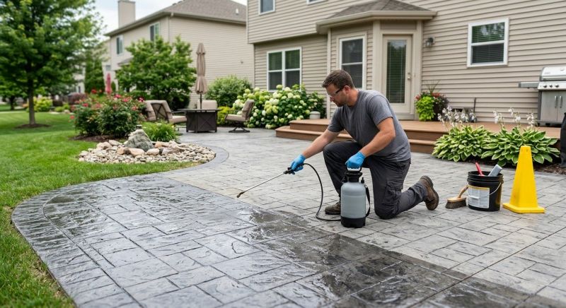 Porch Concrete Sealing in Redmond, WA